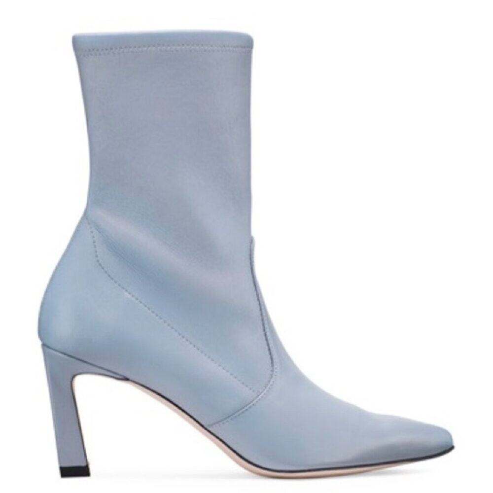 Stuart Weitzman Rapture Booties in Dovetail Blue